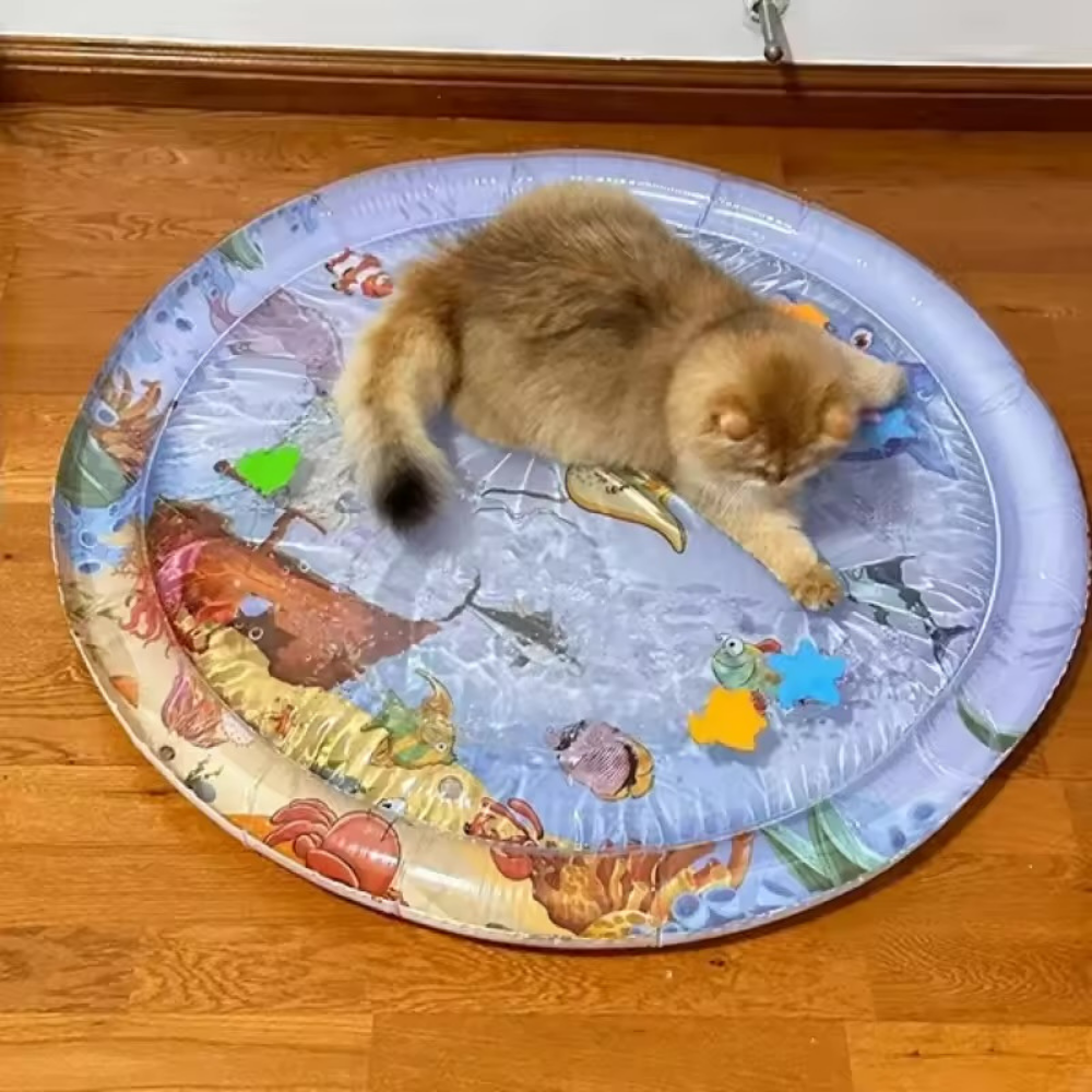 こぼれない！ペット用水遊びウォーターマット