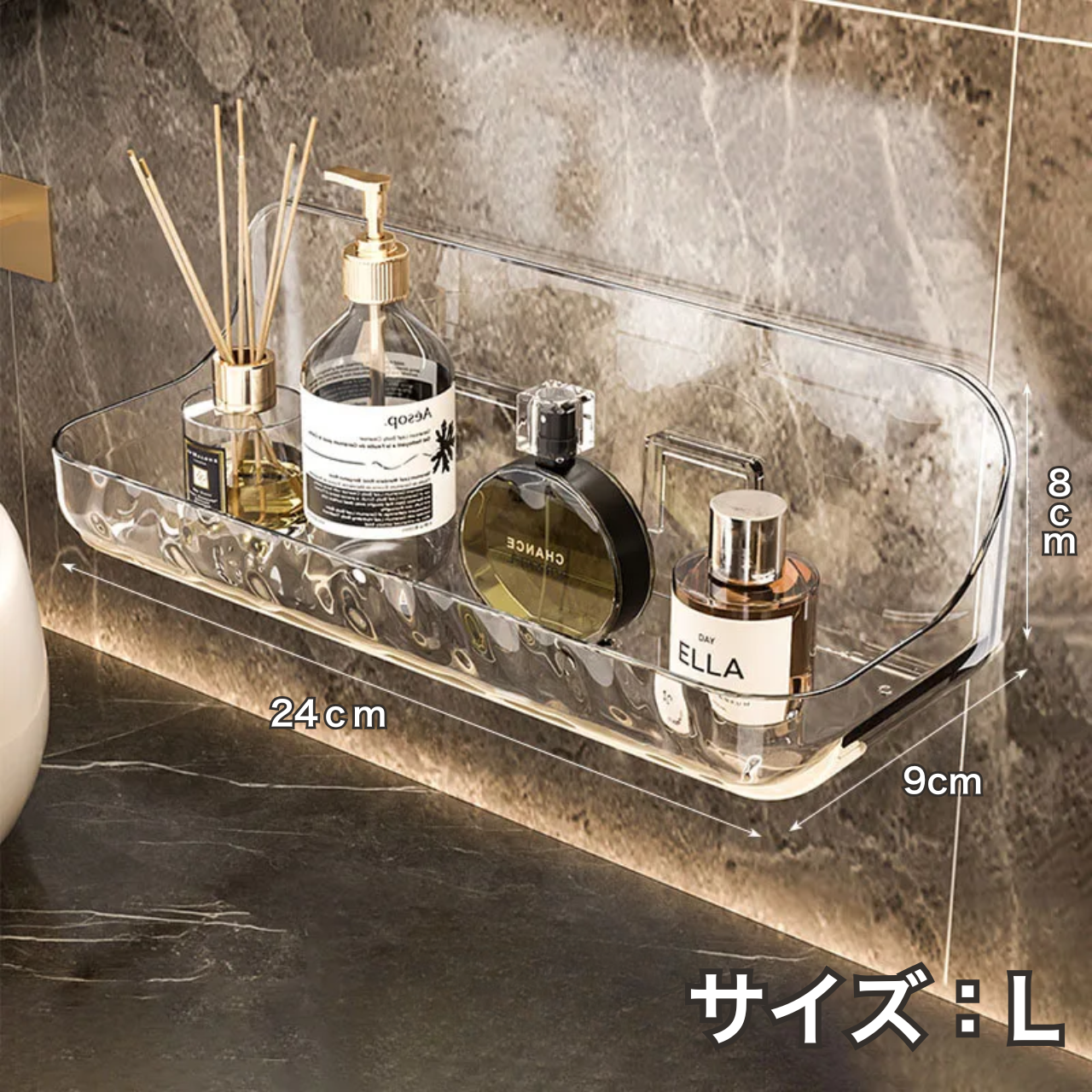 穴あけ不要 モダンシンプル壁掛け収納ラック