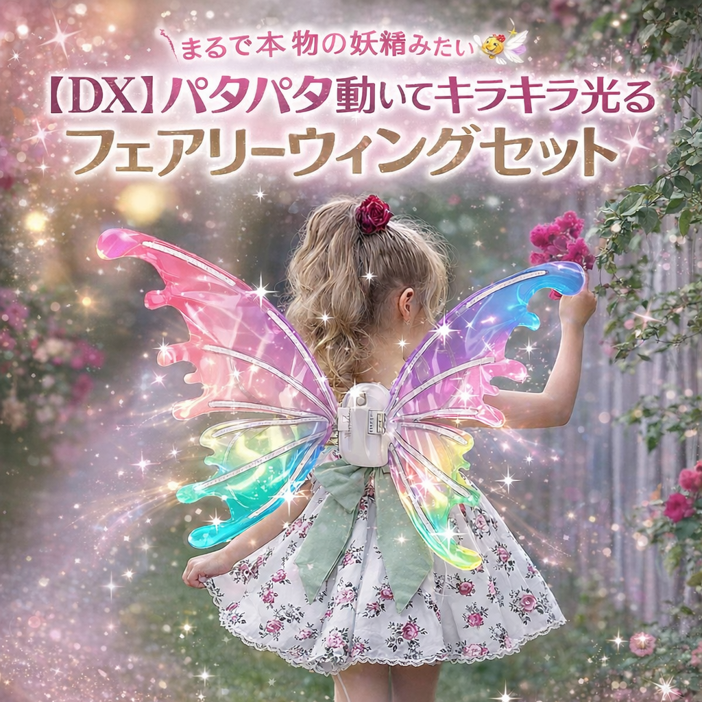 【DX】パタパタ動いてキラキラ光る フェアリーウィングセット