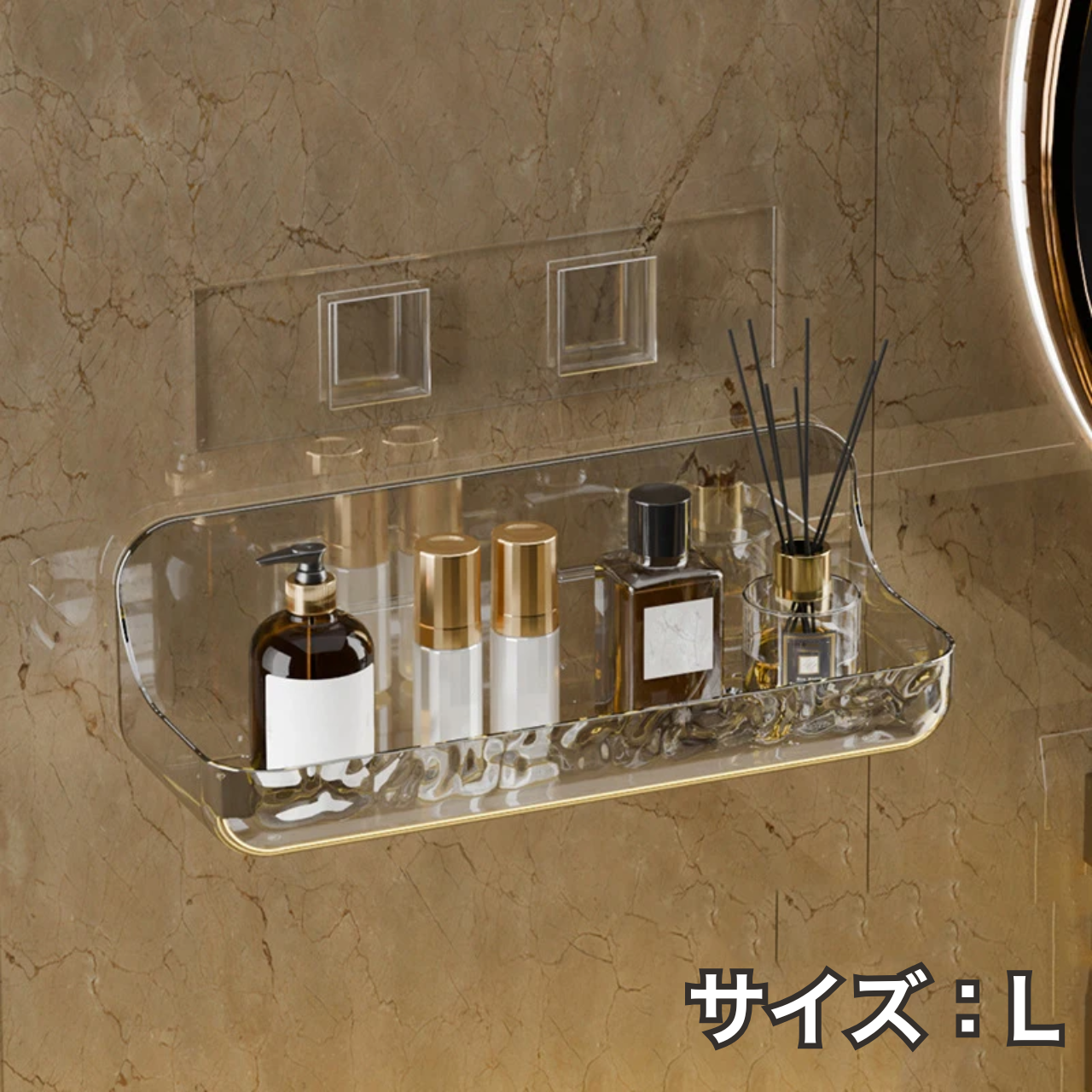 穴あけ不要 モダンシンプル壁掛け収納ラック