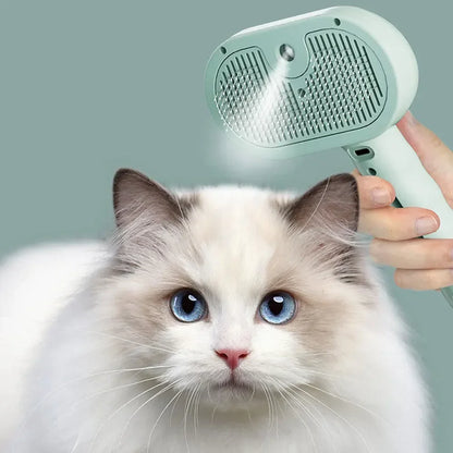 猫用スチームスプレーグルーミングブラシ