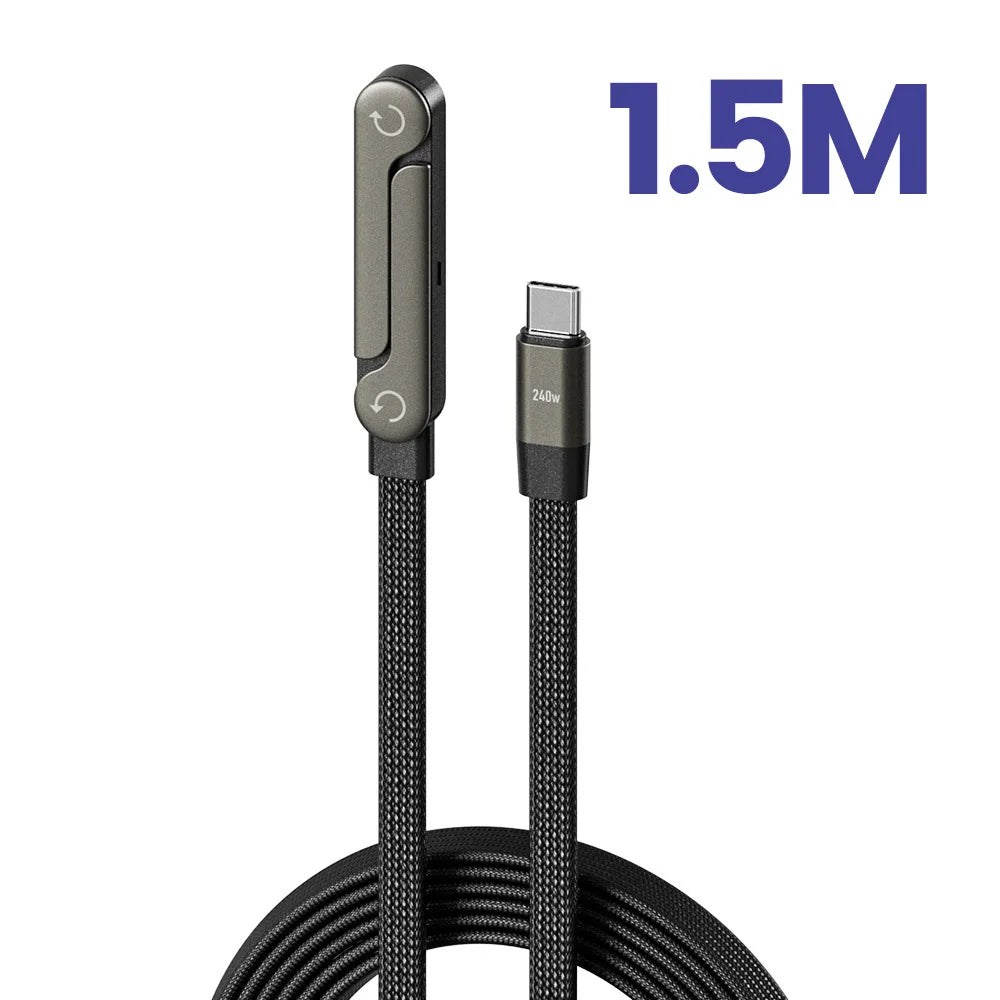 2way 折りたたみスタンド付き 急速充電ケーブル