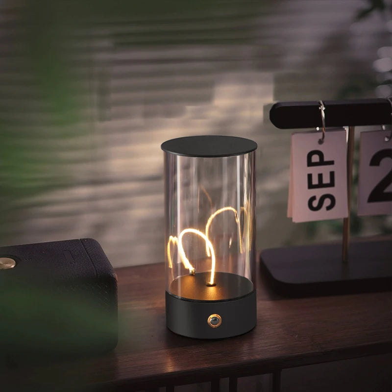フレキシブル発光アーム　マグネット充電式LEDデスクランプ