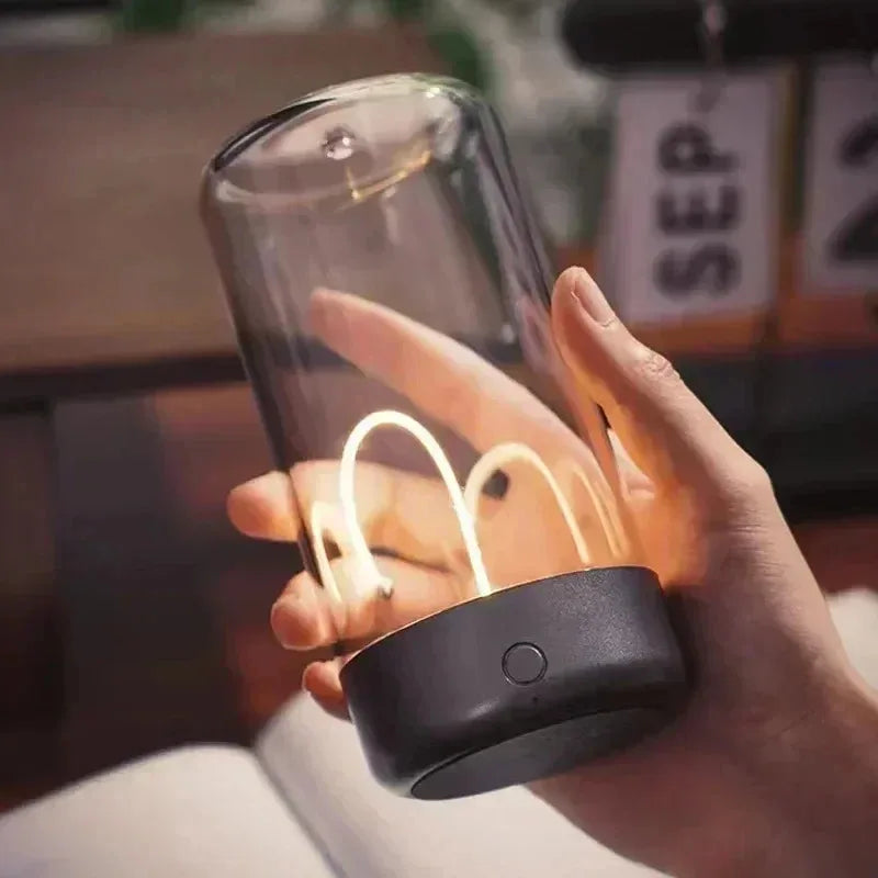 形が変わる光のフィラメント｜USB充電式ムードライト