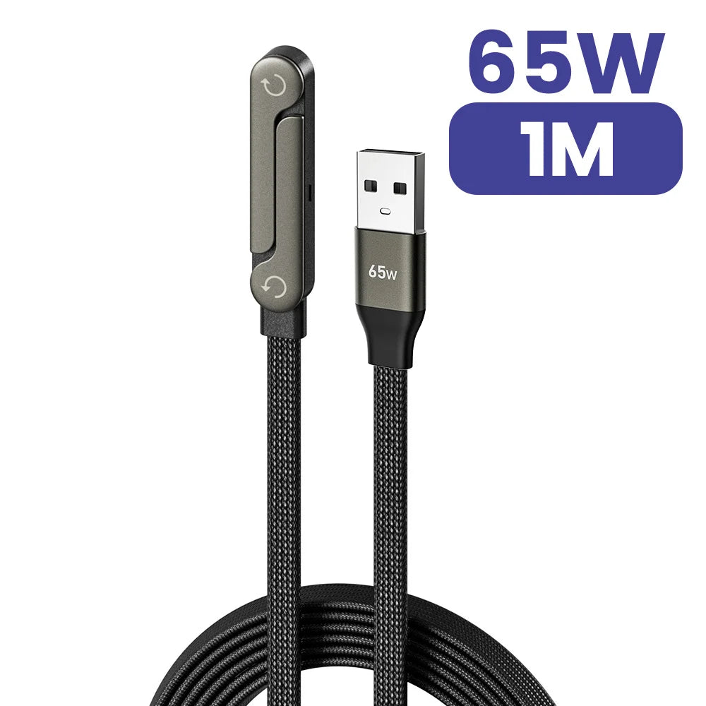 2way 折りたたみスタンド付き 急速充電ケーブル