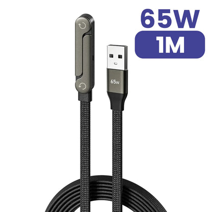 2way 折りたたみスタンド付き 急速充電ケーブル