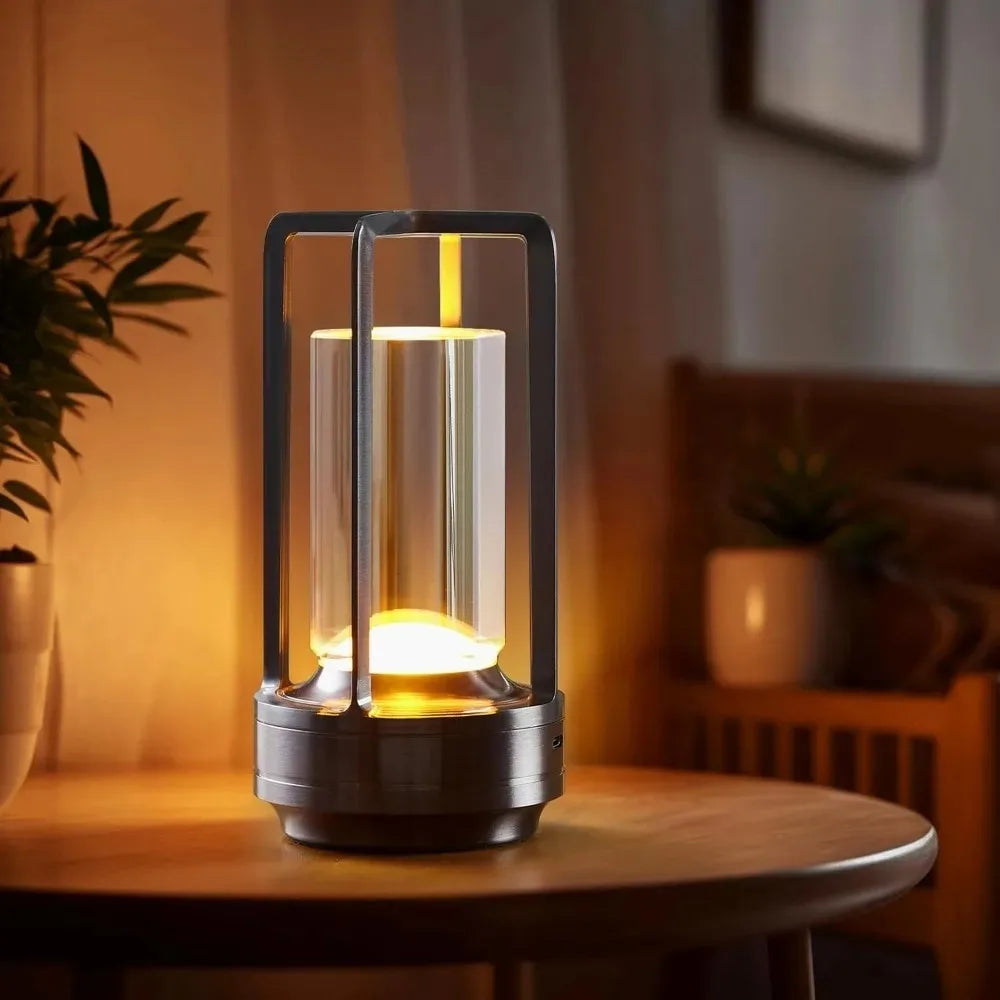 充電式ポータブルLEDランタン型ナイトランプ
