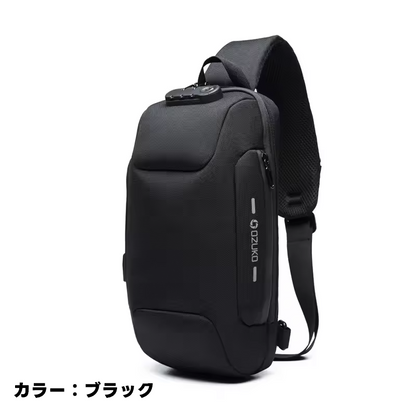 OZUKO メンズボディバッグ 防水 防犯 ショルダーバッグ ワンショルダー