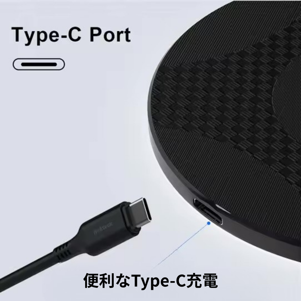 15W ワイヤレス充電器 超薄型 急速充電 スタンド型