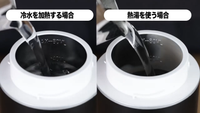 ステップ1: 水またはお湯を入れる