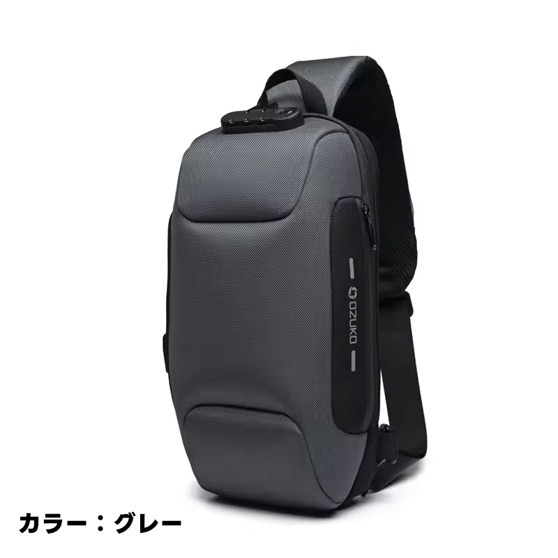 OZUKO メンズボディバッグ 防水 防犯 ショルダーバッグ ワンショルダー