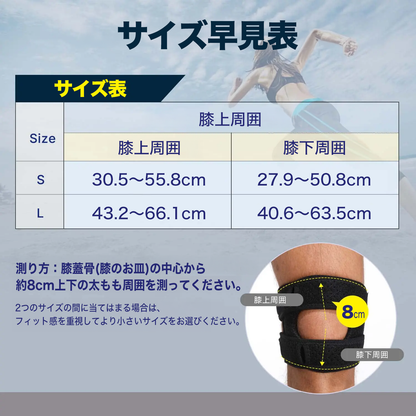 毎日アクティブ膝サポーター｜運動・立ち仕事・日常ケアに