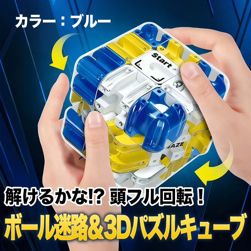 解けるかな!? 頭フル回転！ボール迷路＆3Dパズルキューブ