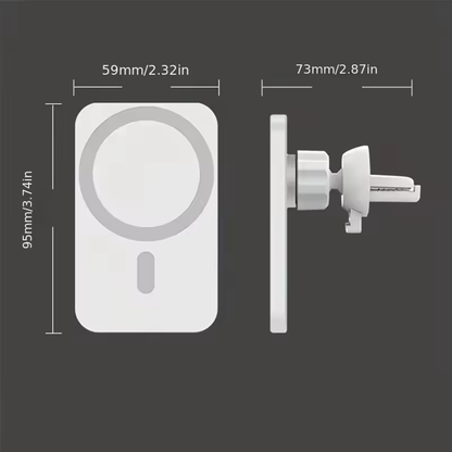 車のエアコンに取り付けて使える!マグネット式ワイヤレス充電器 MagSafe対応 iPhone 16/15/14/13/12