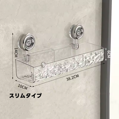 【コーナータイプ新登場】回すだけでガッチリ固定！穴あけ不要のクリスタル風収納ラック