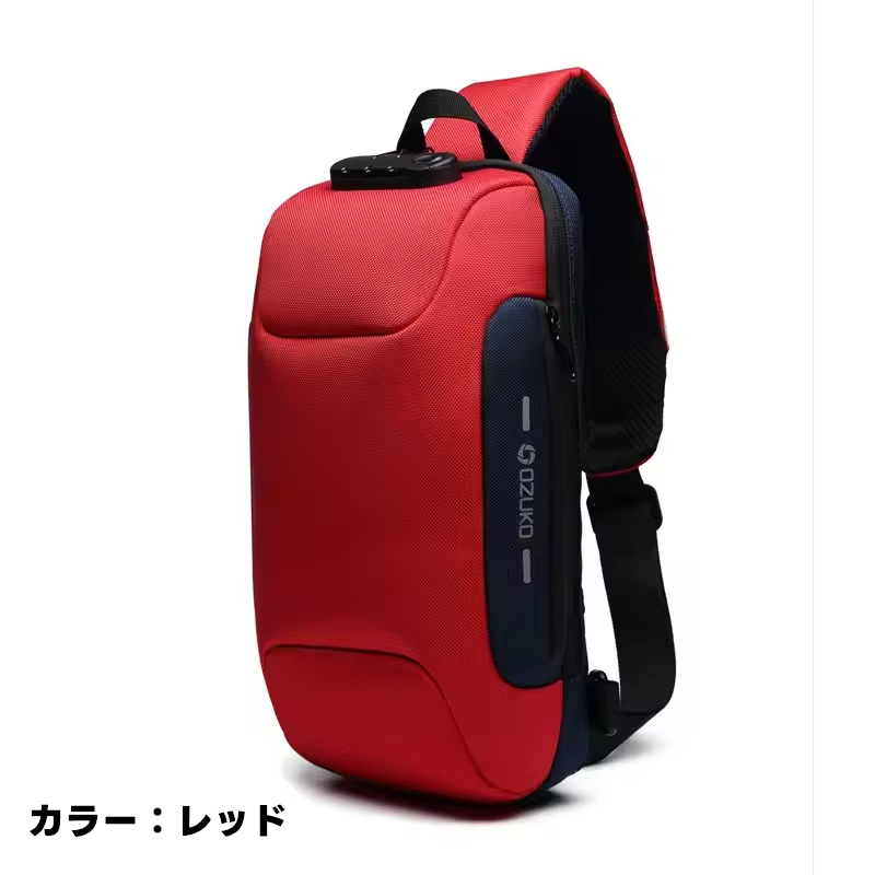 OZUKO メンズボディバッグ 防水 防犯 ショルダーバッグ ワンショルダー