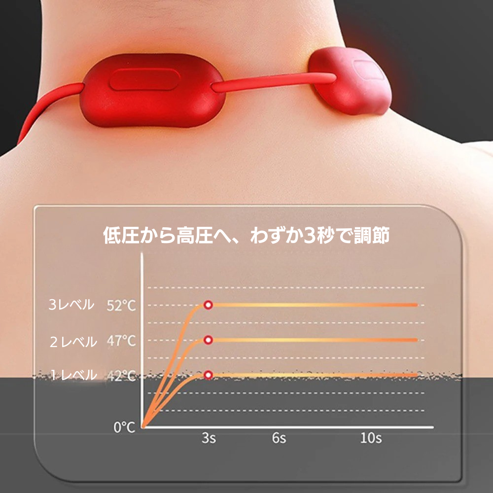 スマホ首をどこでもケア！ネックレス型マッサージャー